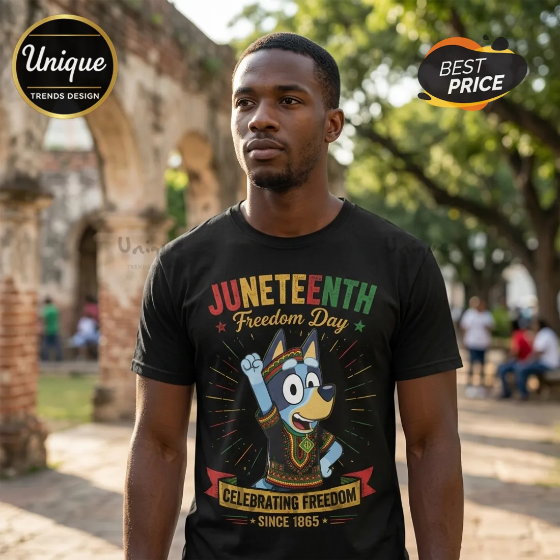 Bluey x Juneteenth Celebrating Freedom Since 1865 T-Shirt Bluey x Juneteenth Celebrating Freedom Since 1865 T-Shirt