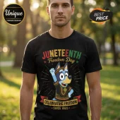 Bluey x Juneteenth Celebrating Freedom Since 1865 T-Shirt