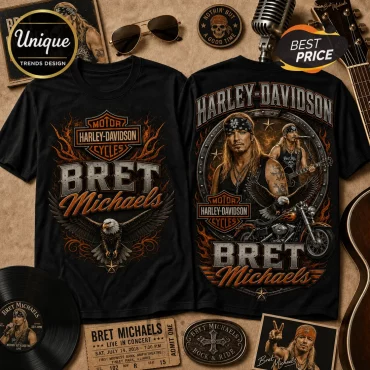 Bret Michaels Harley-Davidson Black T-Shirt