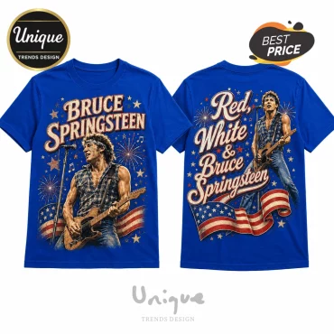 Bruce Springsteen 2026 Born To Run Royal Blue T-Shirt