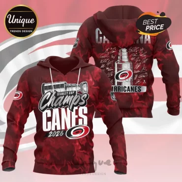 Carolina Hurricanes 2026 Stanley Cup Champions Hoodie