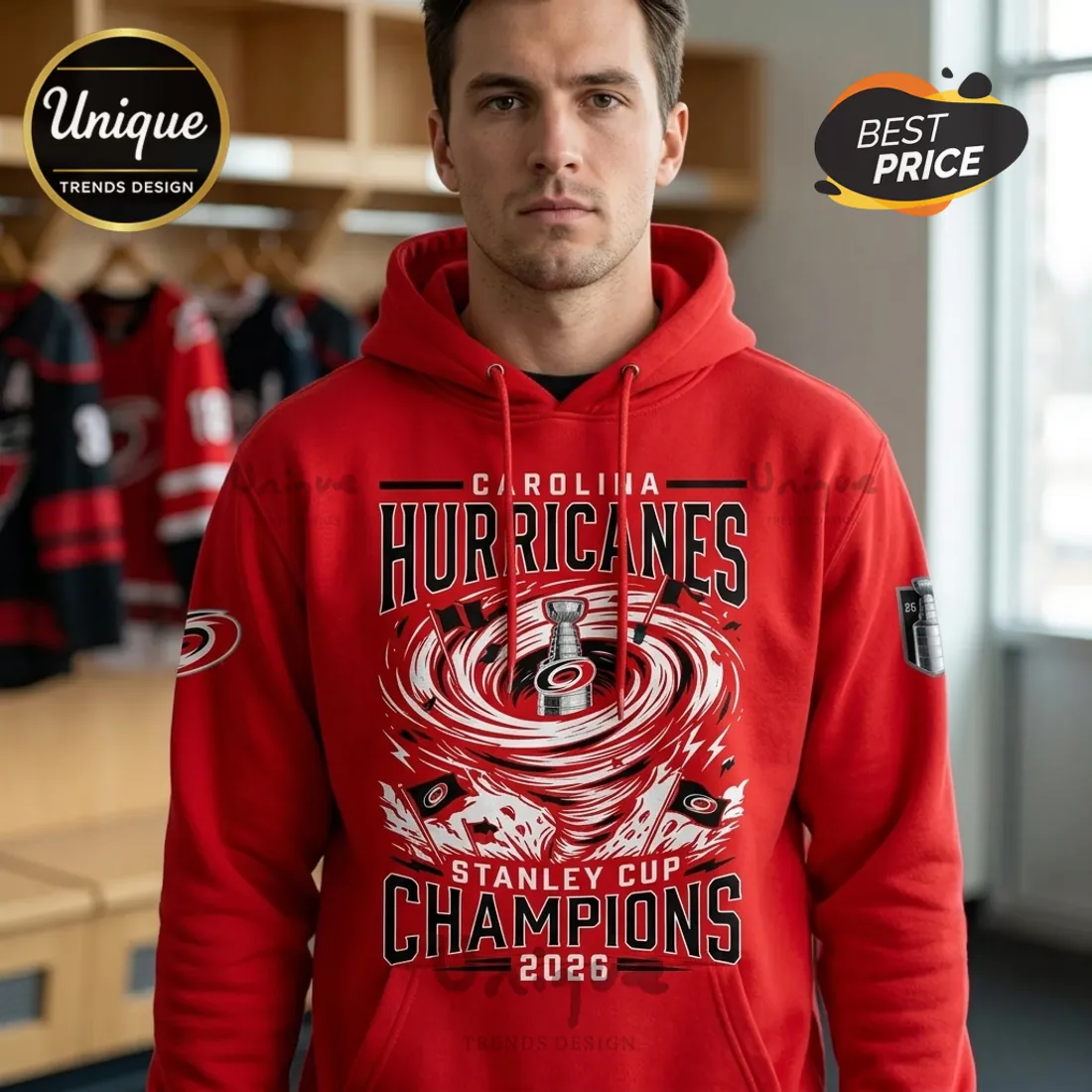 Carolina Hurricanes 2026 Stanley Cup Champions Premium Hoodie Carolina Hurricanes 2026 Stanley Cup Champions Premium Hoodie