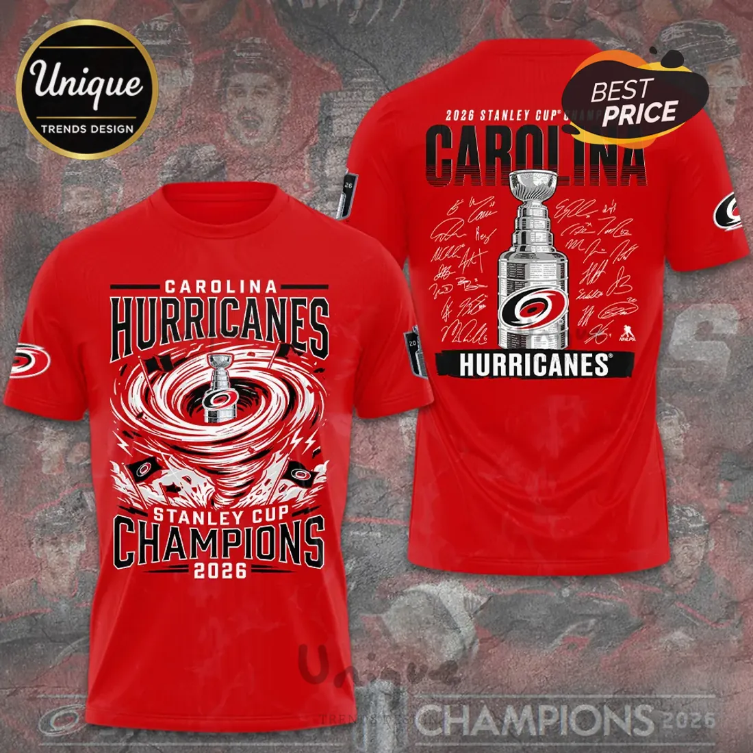 Carolina Hurricanes 2026 Stanley Cup Champions Premium Hoodie Carolina Hurricanes 2026 Stanley Cup Champions Premium Hoodie