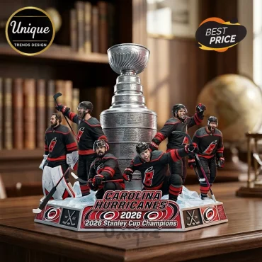 Carolina Hurricanes 2026 Stanley Cup Champions Sculpted Resin Tabletop Figurine Carolina Hurricanes 2026 Stanley Cup Champions Sculpted Resin Tabletop Figurine