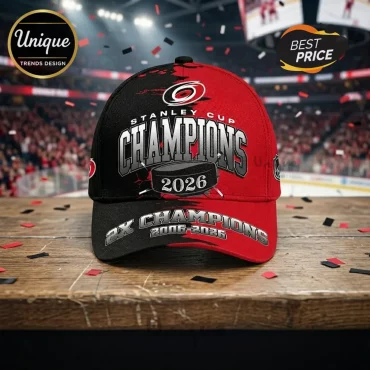 Carolina Hurricanes 2026 Stanley Cup Champions Split Baseball Cap