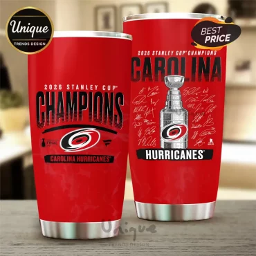 Carolina Hurricanes 2026 Stanley Cup Champions Stainless Steel Tumbler
