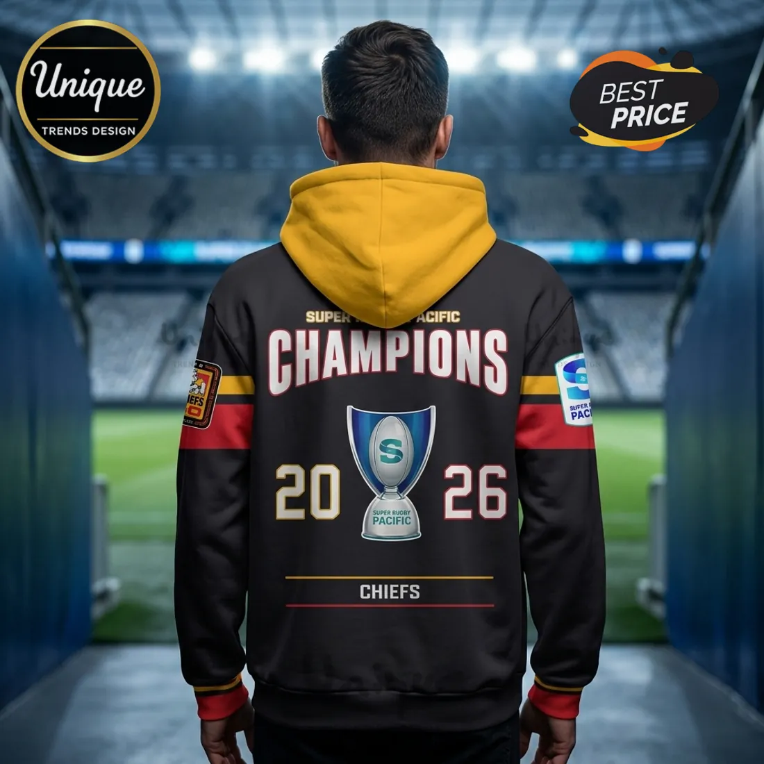 Chiefs Rugby 2026 Pacific Super Rugby Champions Hoodie Chiefs Rugby 2026 Pacific Super Rugby Champions Hoodie