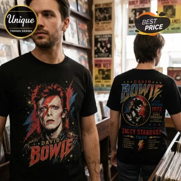 David Bowie Ziggy Stardust Live On Stage 1972 Anniversary T-Shirt