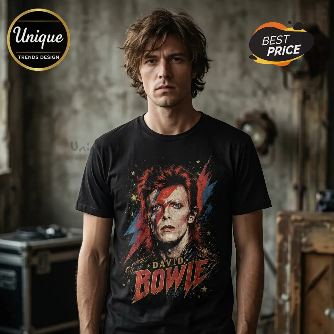 David Bowie Ziggy Stardust Live On Stage 1972 Anniversary T-Shirt David Bowie Ziggy Stardust Live On Stage 1972 Anniversary T-Shirt
