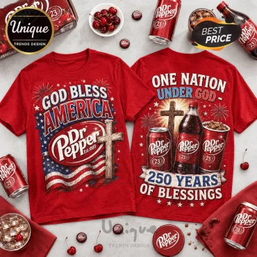 Dr Pepper Premium Drip 250 Years Red T-Shirt