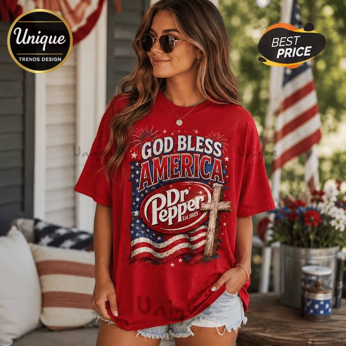 Dr Pepper Premium Drip 250 Years Red T-Shirt Dr Pepper Premium Drip 250 Years Red T-Shirt