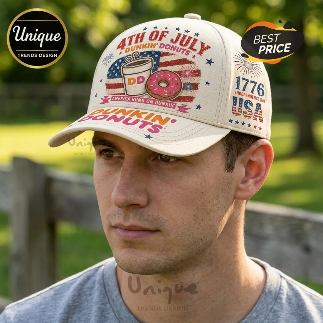 Dunkin Donuts 4th of July Independence Day Baseball Cap Dunkin Donuts 4th of July Independence Day Baseball Cap