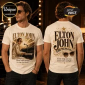 Elton John Yellow Brick Road Cream T-Shirt