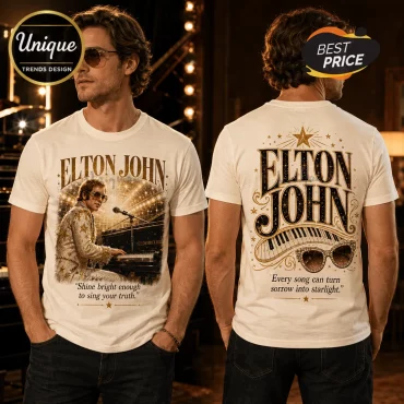 Elton John Yellow Brick Road Cream T-Shirt