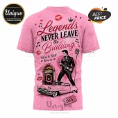 Elvis Presley Rock and Roll Legend Pink Vintage Collectible Graphic T-Shirt
