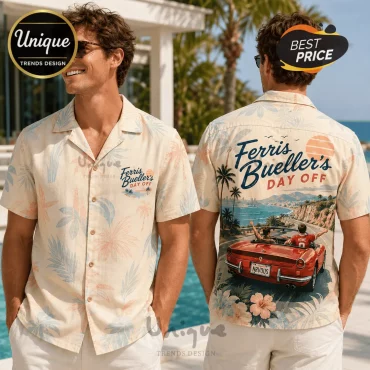 Ferris Bueller’s Day Off Movie Theme Hawaiian Shirt Ferris Bueller’s Day Off Movie Theme Hawaiian Shirt