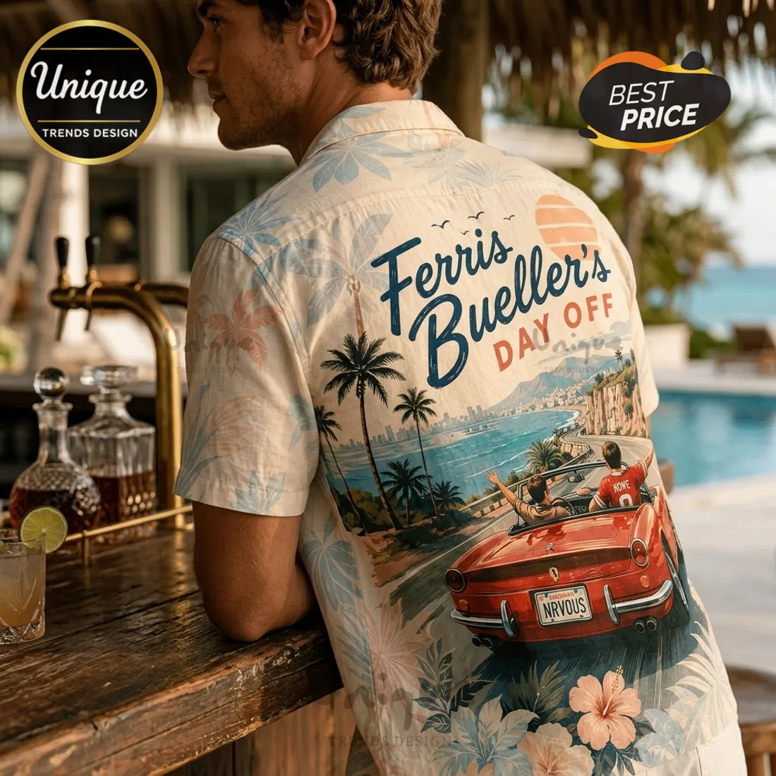 Ferris Bueller’s Day Off Movie Theme Hawaiian Shirt Ferris Bueller’s Day Off Movie Theme Hawaiian Shirt