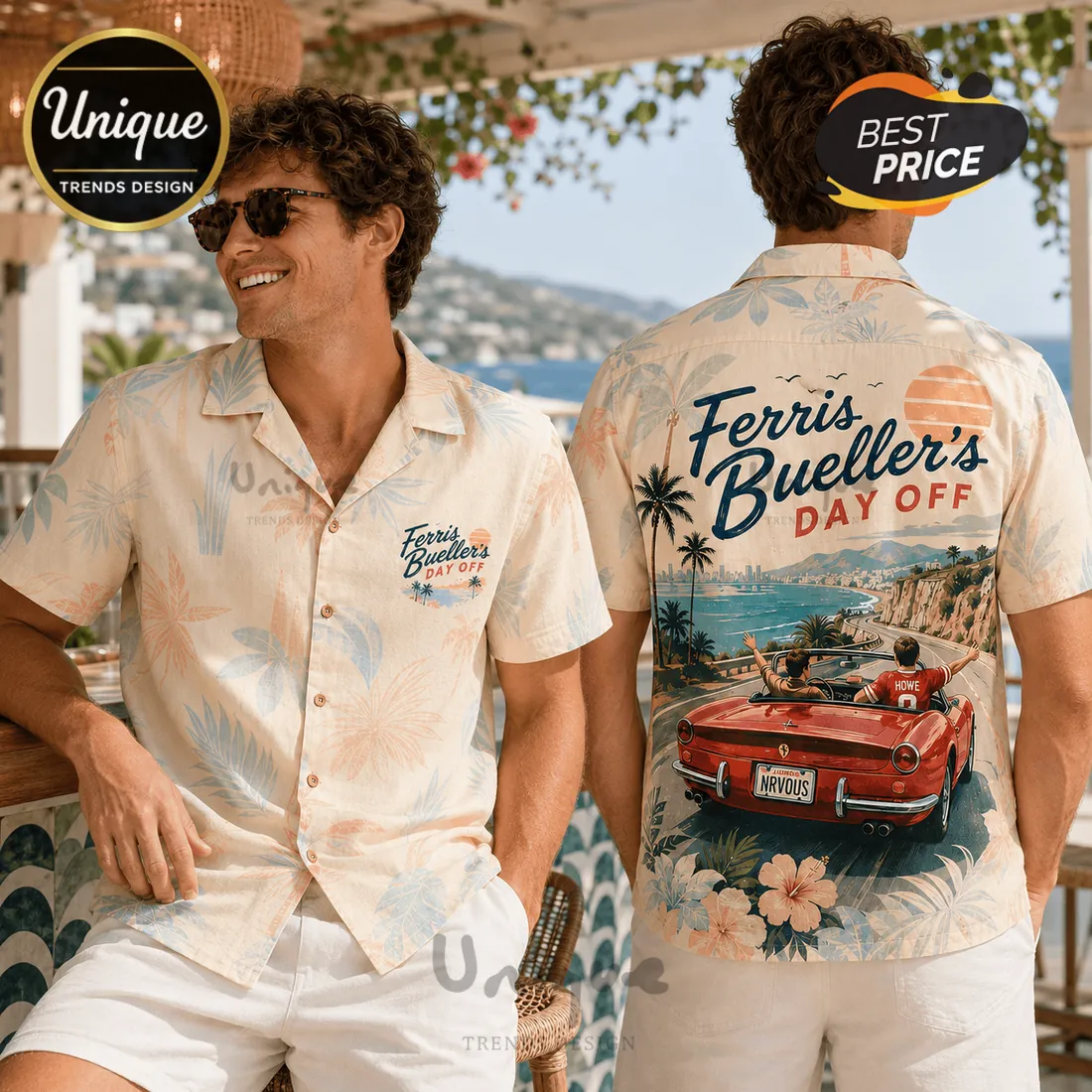 Ferris Bueller’s Day Off Movie Theme Hawaiian Shirt Ferris Bueller’s Day Off Movie Theme Hawaiian Shirt