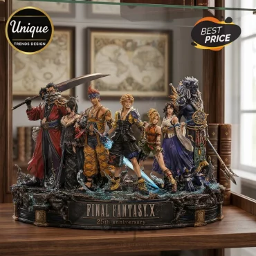 Final Fantasy X 25th Anniversary Tidus Yuna Cast Collectible Acrylic Plaque
