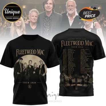 Fleetwood Mac Tour 2026 Legends Never Fade T-Shirt