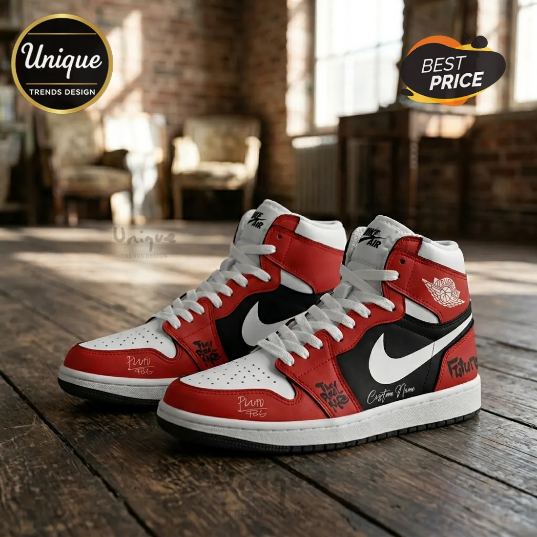 Future x Air Jordan The Real Me Limited Edition Signature Air Jordan 1 Sneakers Future x Air Jordan The Real Me Limited Edition Signature Air Jordan 1 Sneakers