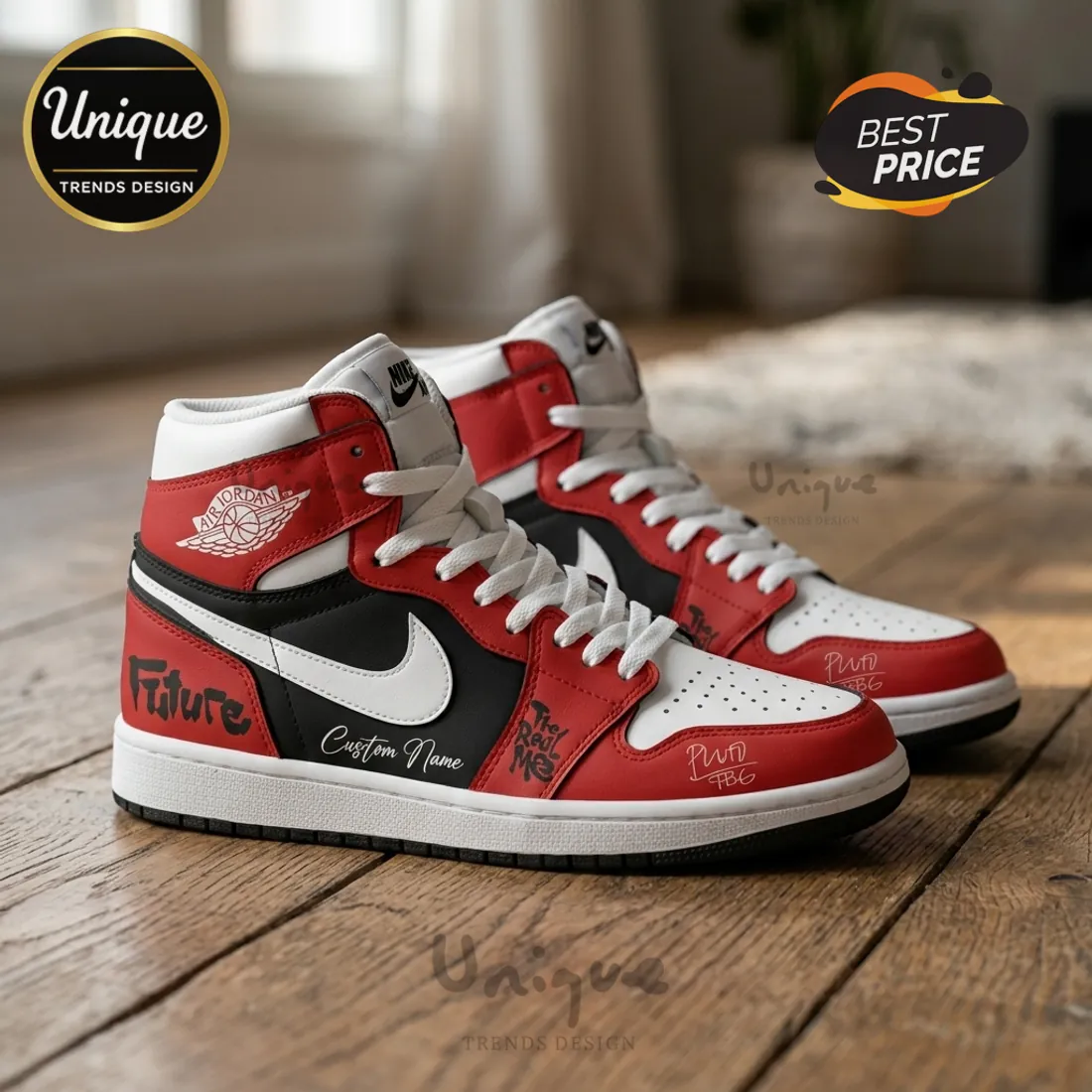 Future x Air Jordan The Real Me Limited Edition Signature Air Jordan 1 Sneakers Future x Air Jordan The Real Me Limited Edition Signature Air Jordan 1 Sneakers