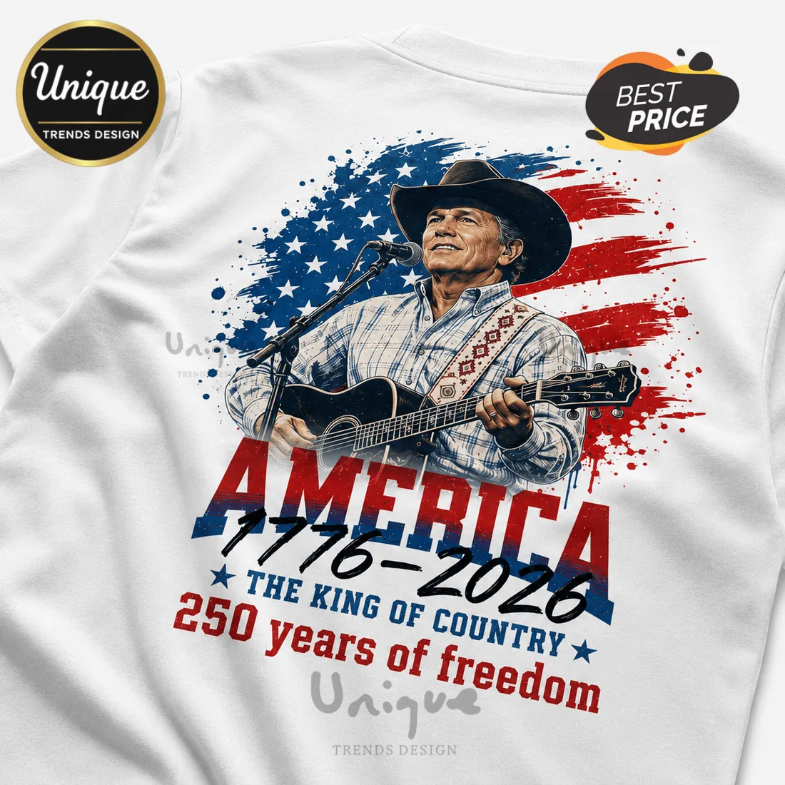 George Strait America 1776-2026 Freedom T-Shirt George Strait America 1776-2026 Freedom T-Shirt