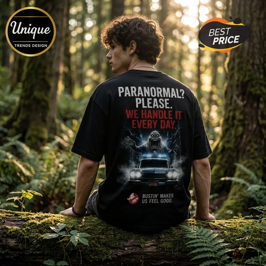 Ghostbusters Ecto-1 Black T-Shirt Ghostbusters Ecto-1 Black T-Shirt