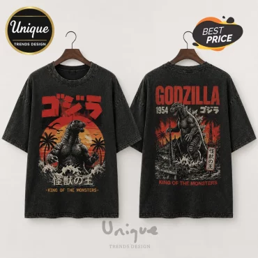 Godzilla King of the Monsters Washed T-Shirt