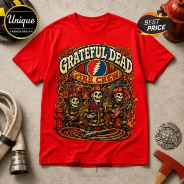Grateful Dead Firefighter Red T-Shirt