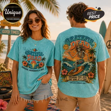 Grateful Dead Summer State Blue Tie Dye T-Shirt