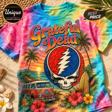 Grateful Dead Summer Vibes Tie Dye T-Shirt
