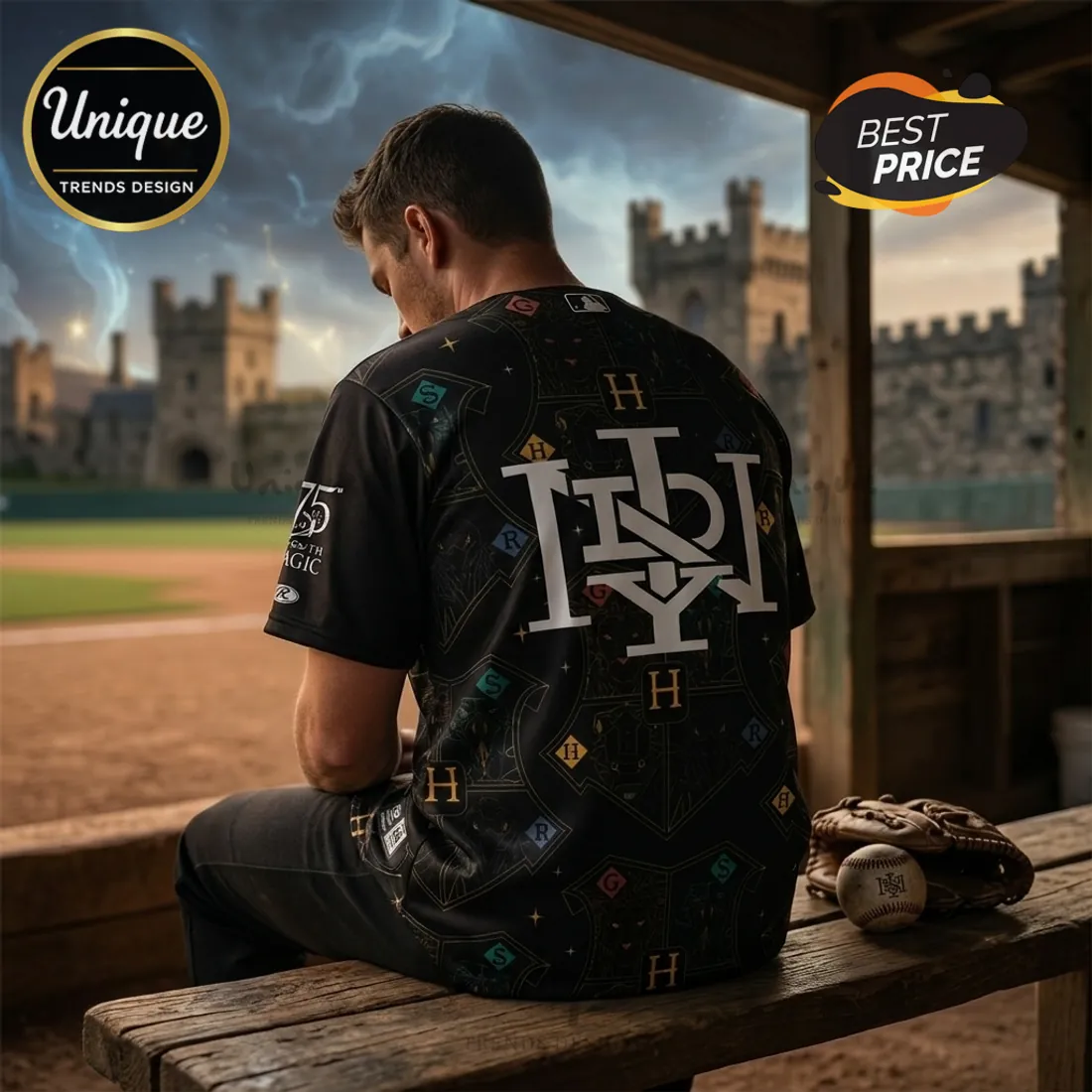 Harry Potter x Cleveland Guardians 2026 Black Baseball Jersey Harry Potter x Cleveland Guardians 2026 Black Baseball Jersey