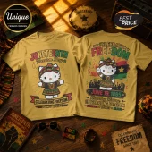 Hello Kitty Juneteenth Celebrate Freedom June 19 1865 T-Shirt