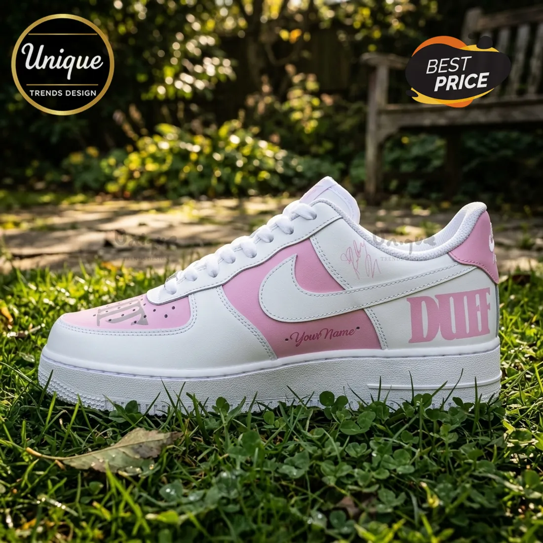 Hilary Duff The Lucky Me Tour Pink White Air Force 1 Sneakers Hilary Duff The Lucky Me Tour Pink White Air Force 1 Sneakers