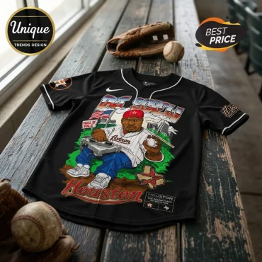 Houston Astros x DJ Screw Black Baseball Jersey 2026