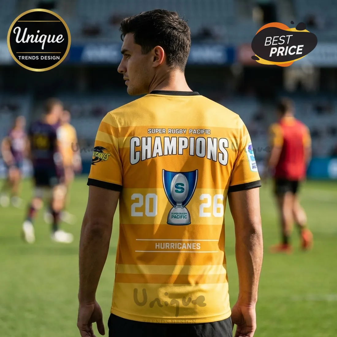 Hurricanes Super Rugby 2026 Champions Yellow Shirt Hurricanes Super Rugby 2026 Champions Yellow Shirt