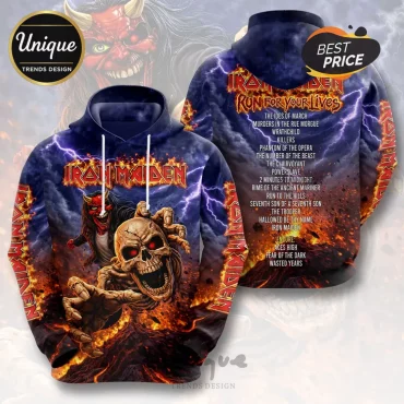 Iron Maiden Run For Your Lives Tour 2026 Hoodie