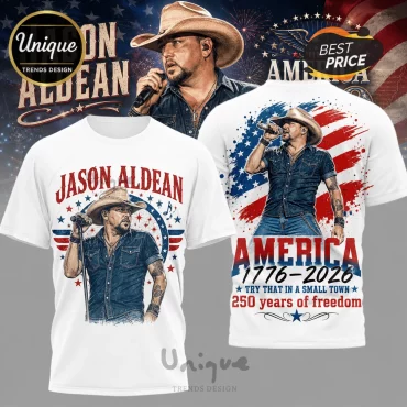 Jason Aldean America 1776-2026 Premium Freedom T-Shirt