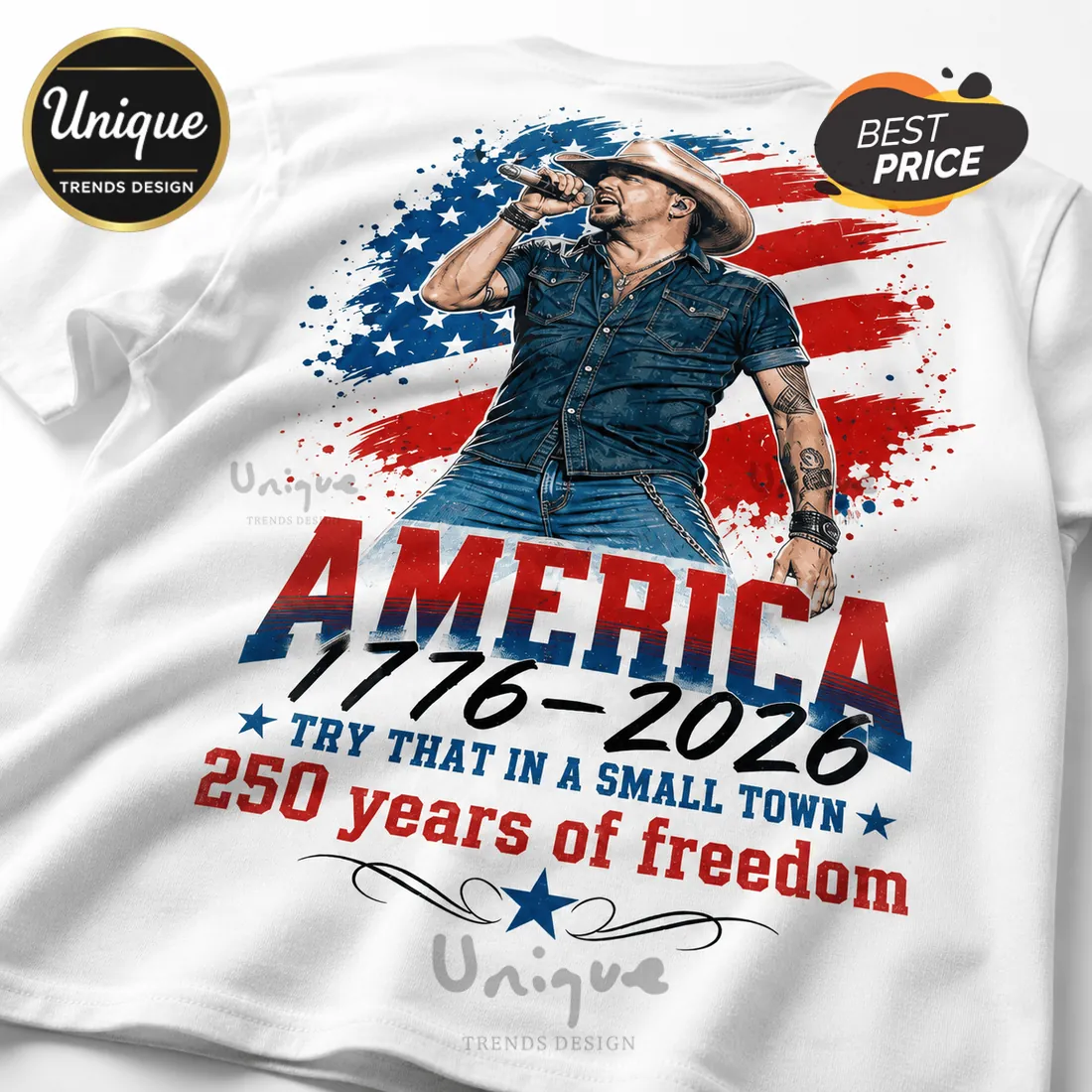 Jason Aldean America 1776-2026 Premium Freedom T-Shirt Jason Aldean America 1776-2026 Premium Freedom T-Shirt