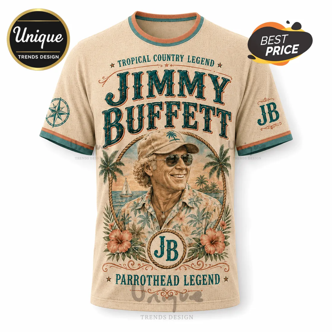 Jimmy Buffett Songbook Tropical Country Legend T-Shirt Jimmy Buffett Songbook Tropical Country Legend T-Shirt