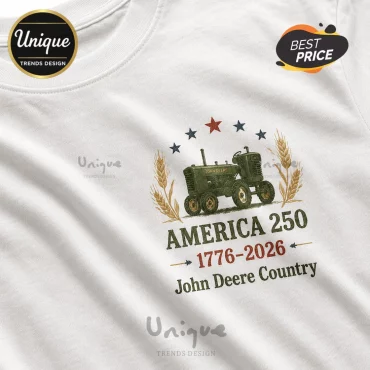 John Deere America 250 Years Vintage Tractor T-Shirt