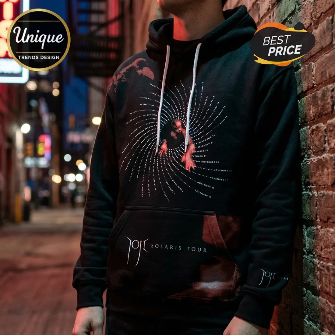 Joji x Solaris Tour North America 2026 Black Hoodie Joji x Solaris Tour North America 2026 Black Hoodie