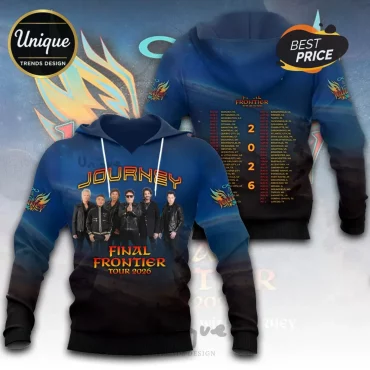 Journey Final Frontier Tour 2026 Band Memorabilia Hoodie