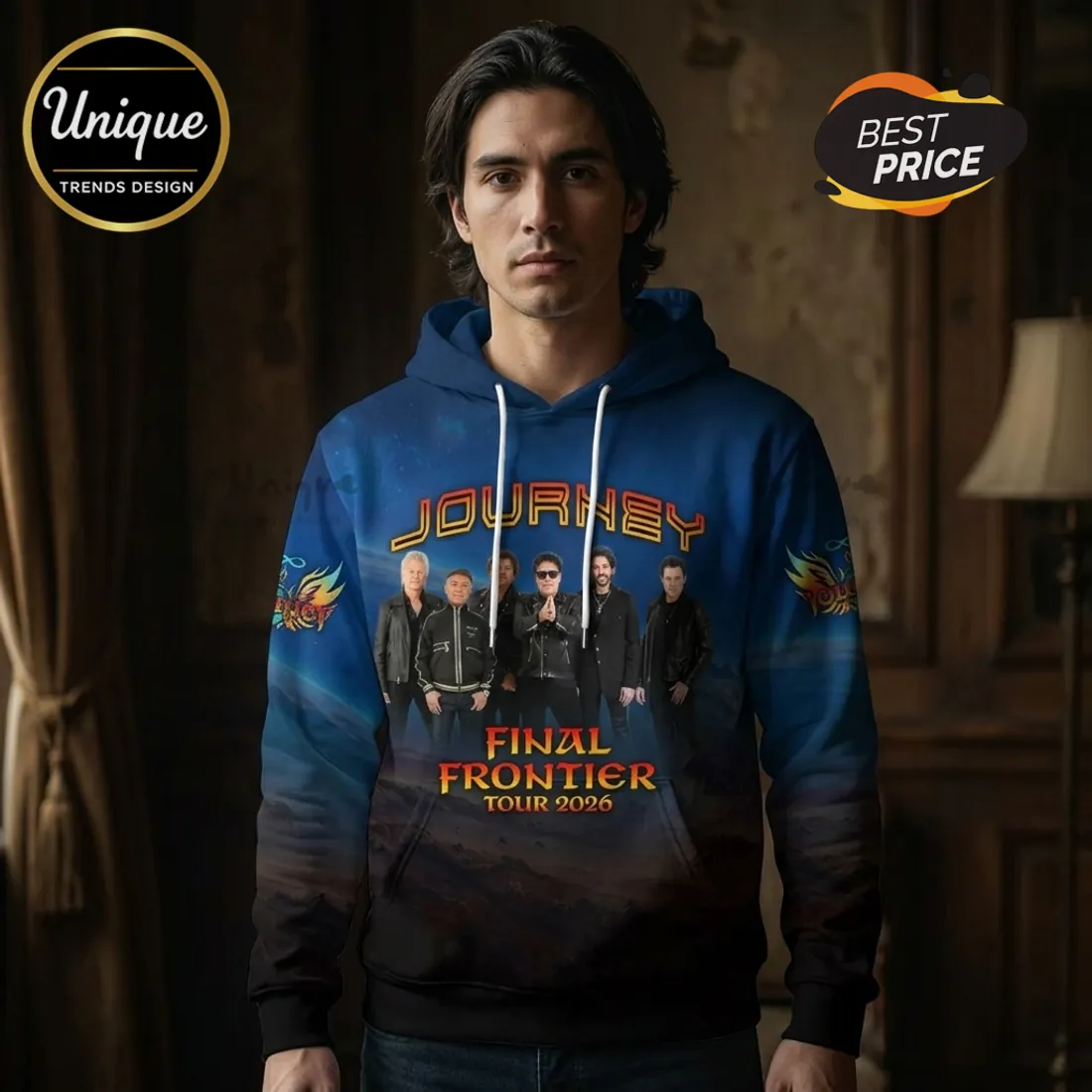 Journey Final Frontier Tour 2026 Band Memorabilia Hoodie Journey Final Frontier Tour 2026 Band Memorabilia Hoodie