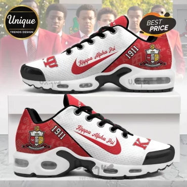 Kappa Alpha Psi 1911 Crimson and White Athletic Air Max Running Sport Shoes