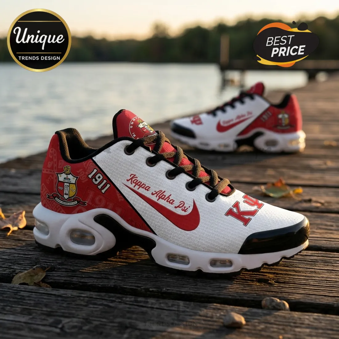 Kappa Alpha Psi 1911 Crimson and White Athletic Air Max Running Sport Shoes Kappa Alpha Psi 1911 Crimson and White Athletic Air Max Running Sport Shoes