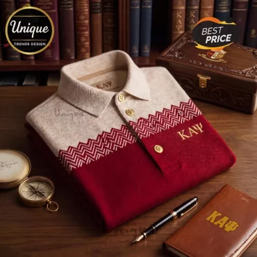 Kappa Alpha Psi Crimson and Beige Limited Edition Polo Shirt