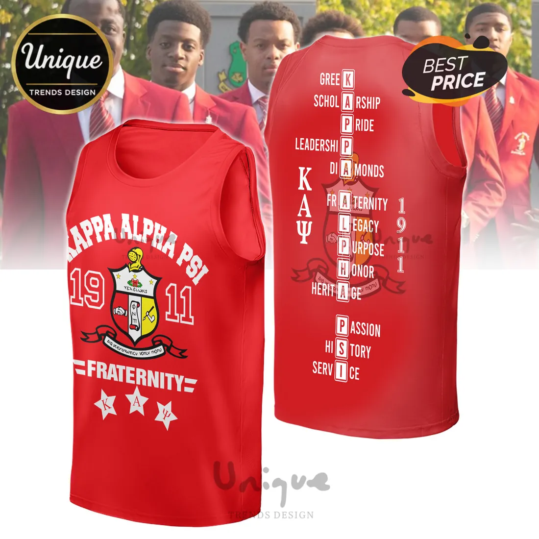 Kappa Alpha Psi Fraternity Crest 1911 Crimson Hoodie Kappa Alpha Psi Fraternity Crest 1911 Crimson Hoodie