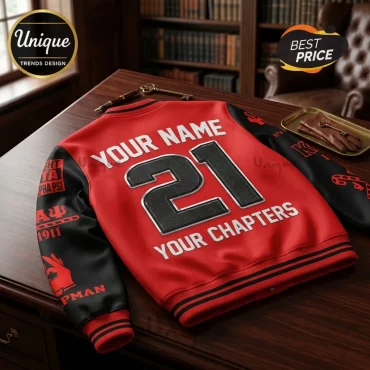 Kappa Alpha Psi Fraternity Custom Name Varsity Baseball Jacket